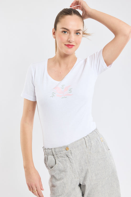 T-Shirt „Pflanzen“ – leichte Baumwolle - Armor-lux - 5