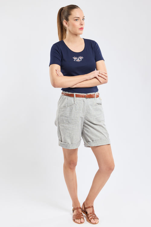 T-shirt fleur - coton léger - Armor-lux - 3