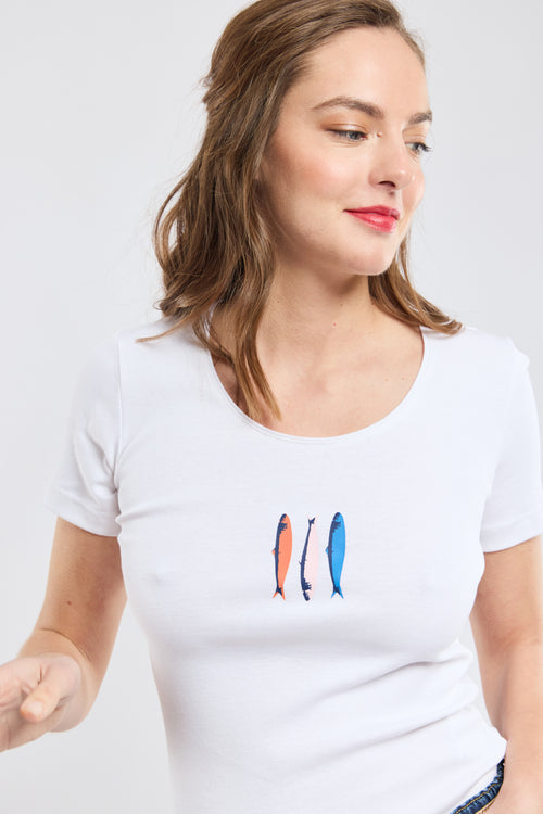 T-shirt sardines - coton léger - Armor-lux - 2