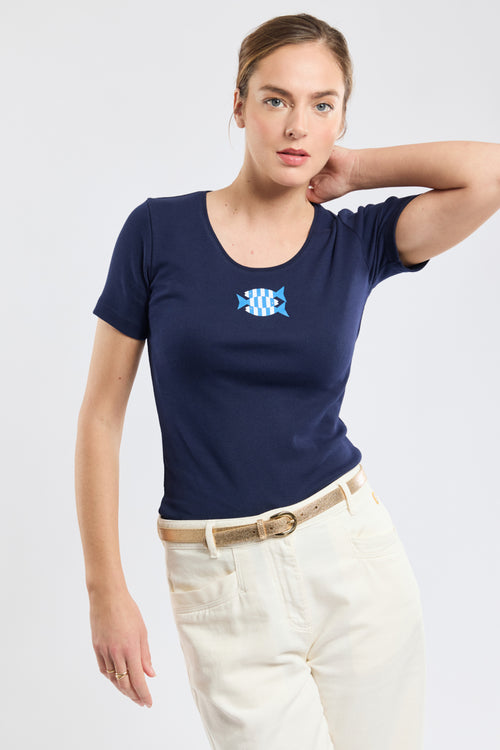 T-shirt poisson - coton léger - Armor-lux - 1