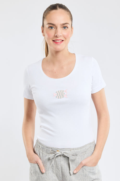 T-shirt poisson - coton léger - Armor-lux - 1