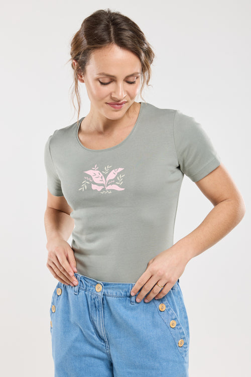 T-shirt végétal - coton léger - Armor-lux - 4