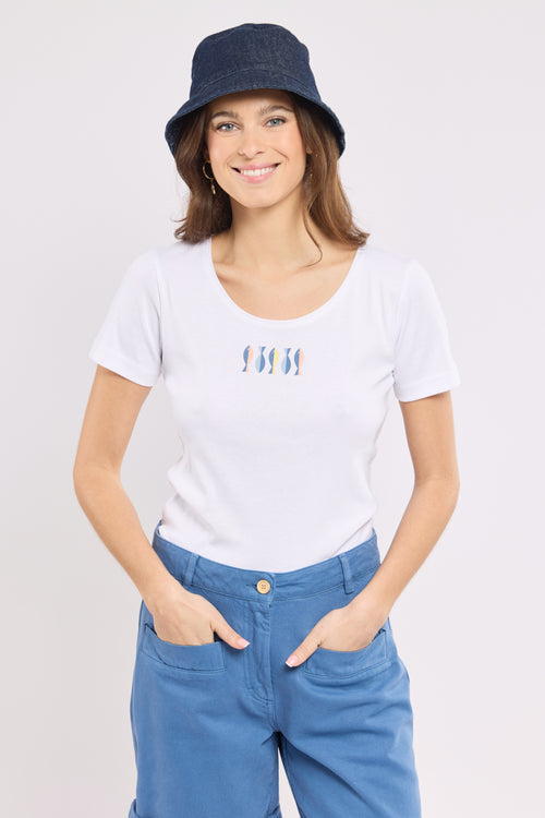 Bedrucktes T-Shirt - leichte Baumwolle - Armor-lux - 1