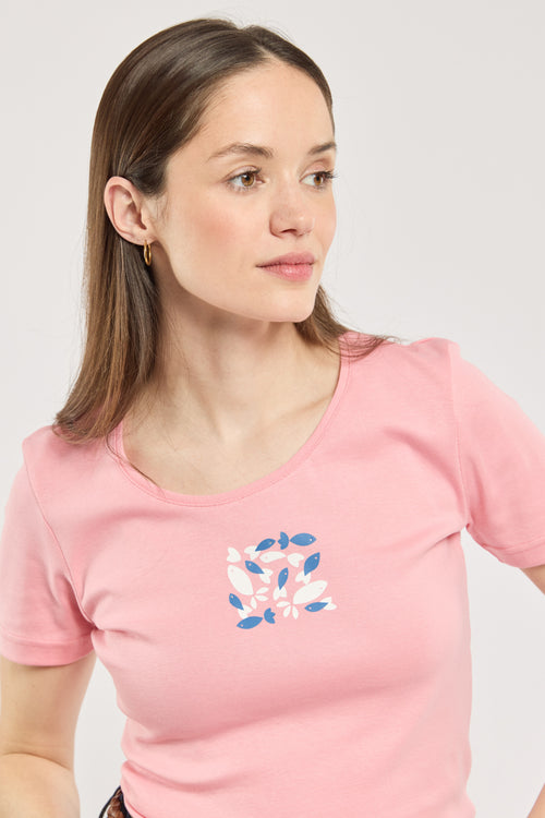 Bedrucktes T-Shirt - leichte Baumwolle - Armor-lux - 1