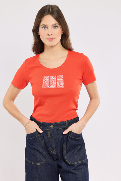 Bedrucktes T-Shirt - leichte Baumwolle - Armor-lux - 1