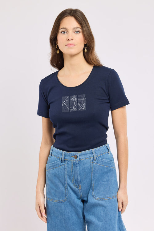 Bedrucktes T-Shirt - leichte Baumwolle - Armor-lux - 2