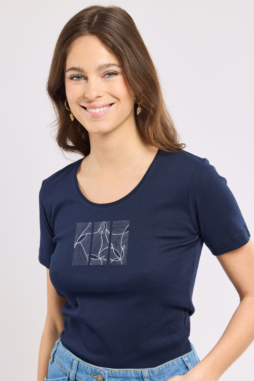 Bedrucktes T-Shirt - leichte Baumwolle - Armor-lux - 1