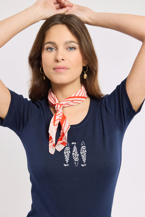 Bedrucktes T-Shirt - leichte Baumwolle - Armor-lux - 1