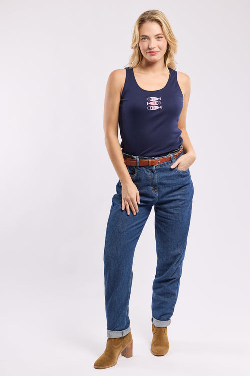 Fish pattern tank top - light cotton - Armor-lux - 3