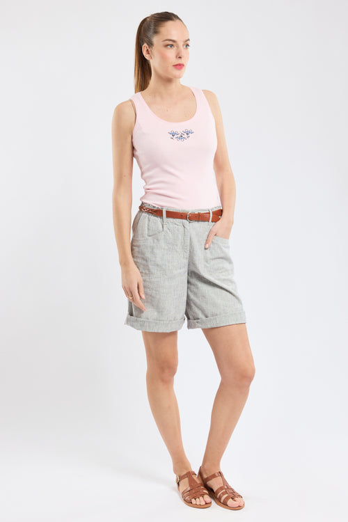 Floral vest top - light cotton - Armor-lux - 3