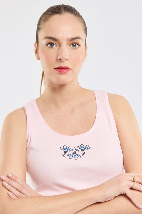 Floral vest top - light cotton - Armor-lux - 2