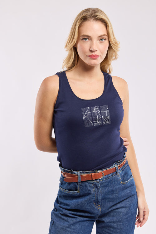 Débardeur poissons - coton léger - Armor-lux - 1