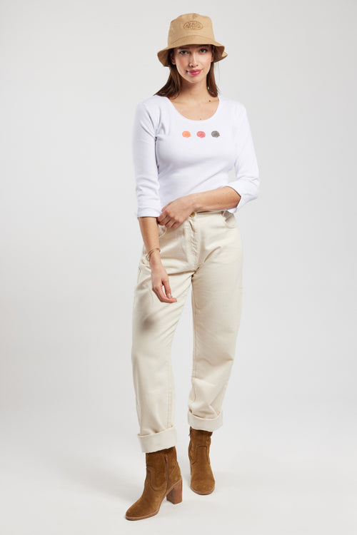 T-shirt manches 3/4 coquillages - coton léger - Armor-lux - 3