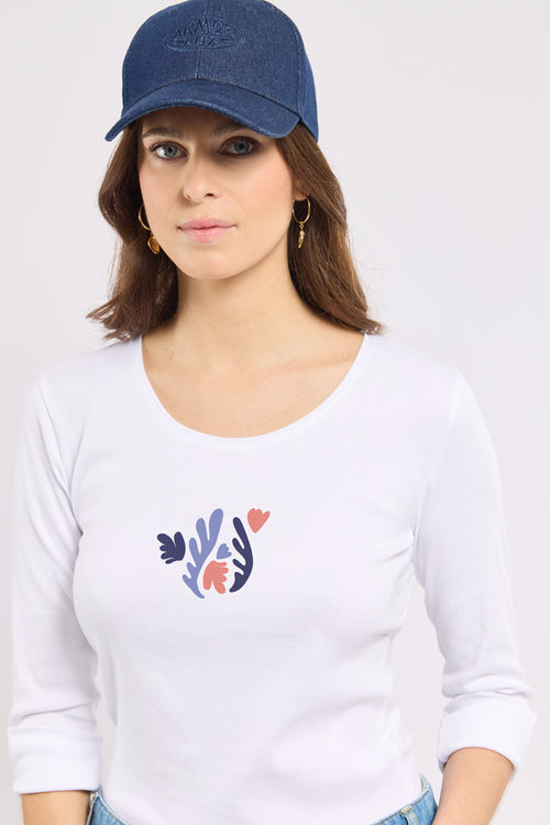 T-shirt with 3/4-length sleeves - light cotton - Armor-lux - 1