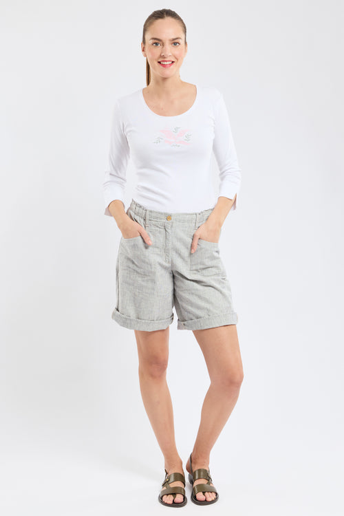 T-shirt manches 3/4 végétaux - coton léger - Armor-lux - 3