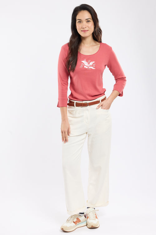 T-shirt with 3/4-length sleeves - light cotton - Armor-lux - 3