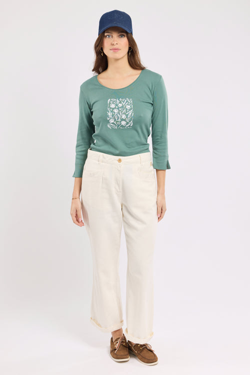 Printed 3/4 sleeve T-shirt – lightweight cotton - Armor-lux - 3