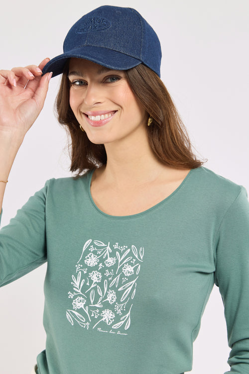 Printed 3/4 sleeve T-shirt – lightweight cotton - Armor-lux - 2