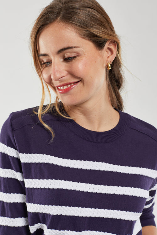 Pull marin rayé - coton - Armor-lux - 2