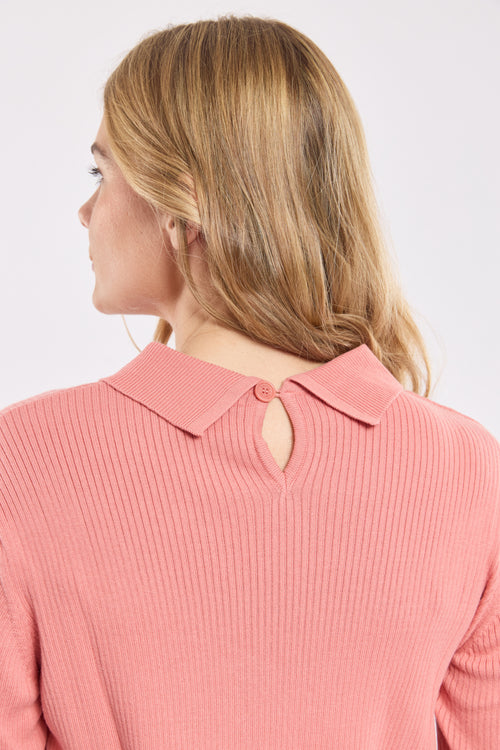 Jumper with polo shirt collar – cotton - Armor-lux - 5