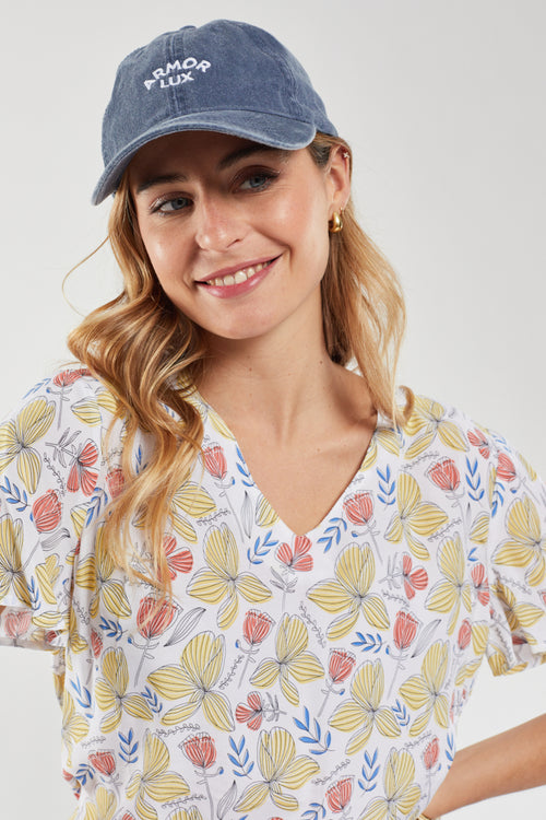 Floral blouse - cupro - Armor-lux - 2