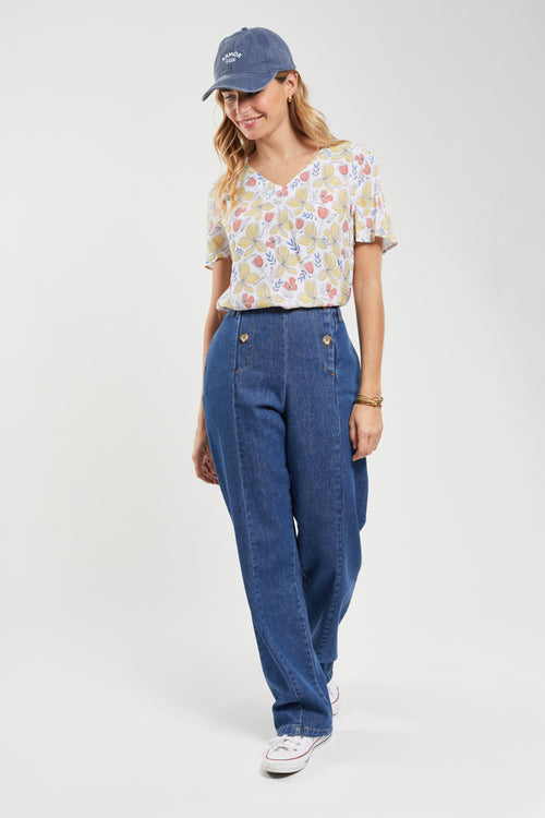 Floral blouse - cupro - Armor-lux - 3