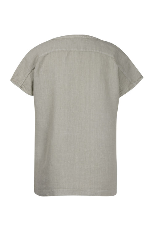 Bluse mit geknöpftem Kragen – Leinen - Armor-lux - 3