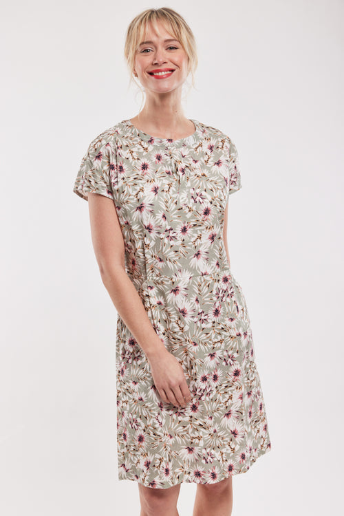 Kleid mit Blumenmuster – Baumwolle und Leinen - Armor-lux - 5