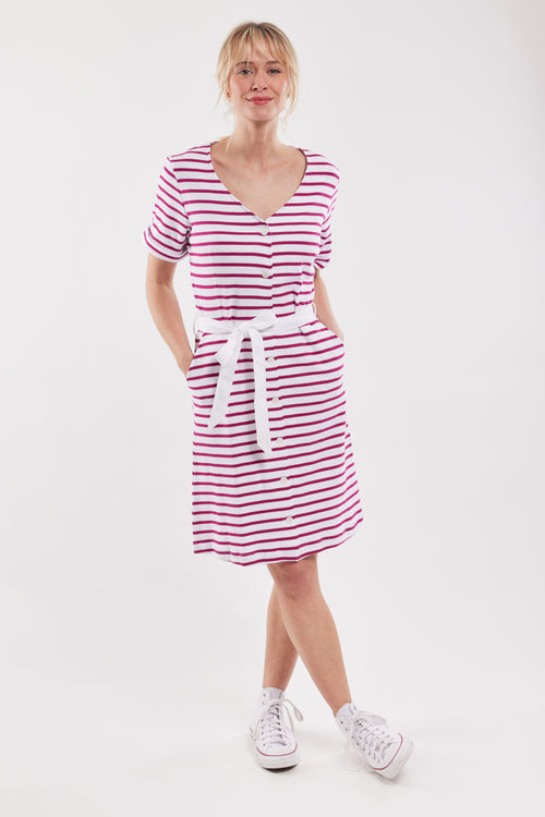 Striped dress - thick cotton - Armor-lux - 1