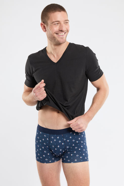 Fish pattern boxer - cotton - Armor-lux - 1