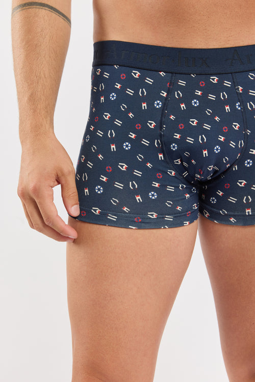 Bedruckte Boxershorts – Baumwolle - Armor-lux - 2