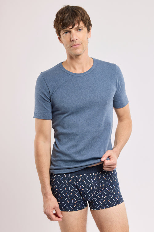 Bedruckte Boxershorts – leichte Baumwolle - Armor-lux - 1