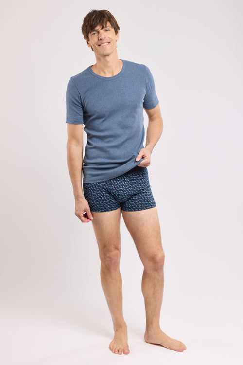 Bedruckte Boxershorts – leichte Baumwolle - Armor-lux - 3