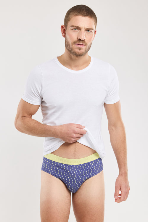 Slip imprimé - coton issu de l’agriculture biologique - Armor-lux - 1