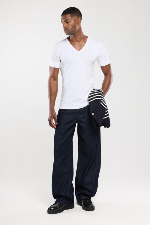 T-shirt col V - coton épais issu de l’agriculture biologique - Armor-lux - 3