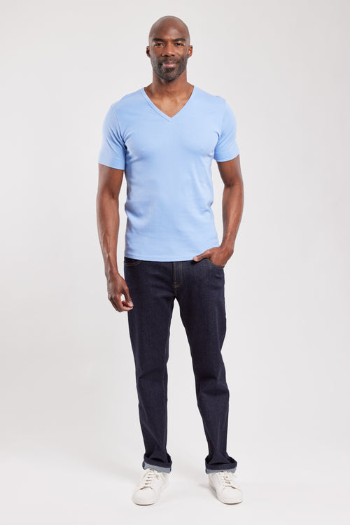 Plain V-neck T-shirt - organic cotton - Armor-lux - 5
