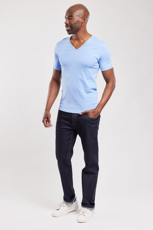 Plain V-neck T-shirt - organic cotton - Armor-lux - 3