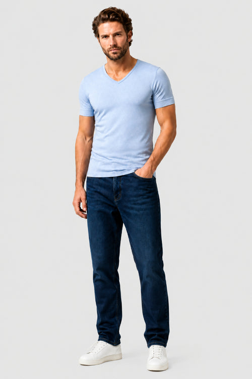 T-Shirt mit V-Ausschnitt – Bio-Baumwolle - Armor-lux - 2