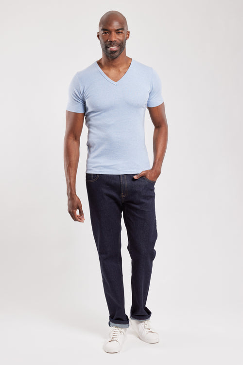 Plain V-neck T-shirt - organic cotton - Armor-lux - 3