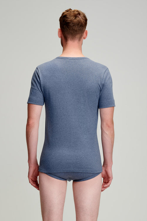 T-Shirt mit V-Ausschnitt – Bio-Baumwolle - Armor-lux - 2