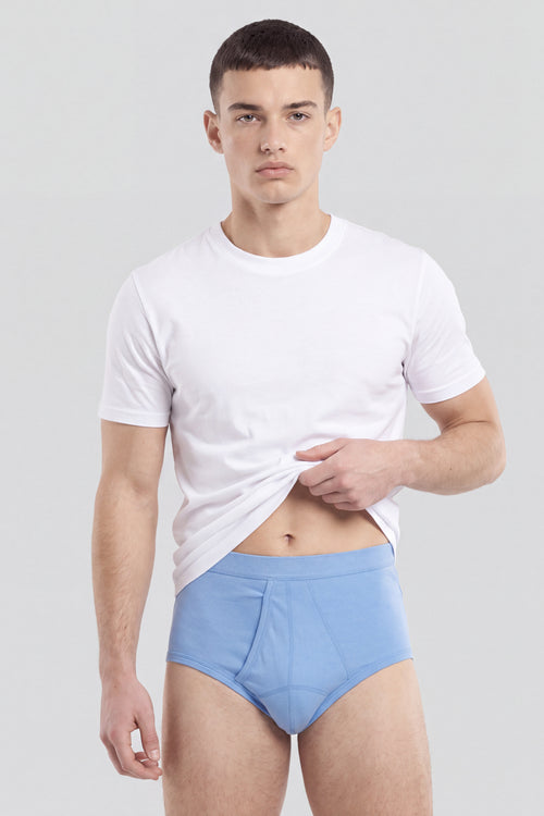 Slip ouvert taille haute - coton léger biologique - Armor-lux - 1