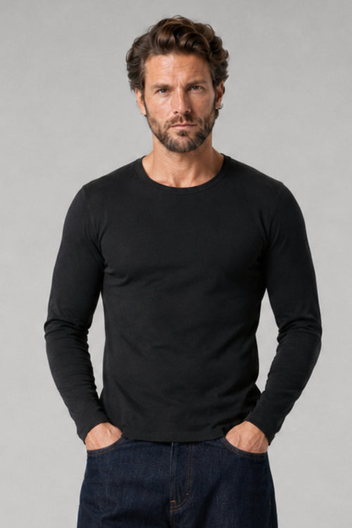Long-sleeved T-shirt - organic cotton and kapok - Armor-lux - 1