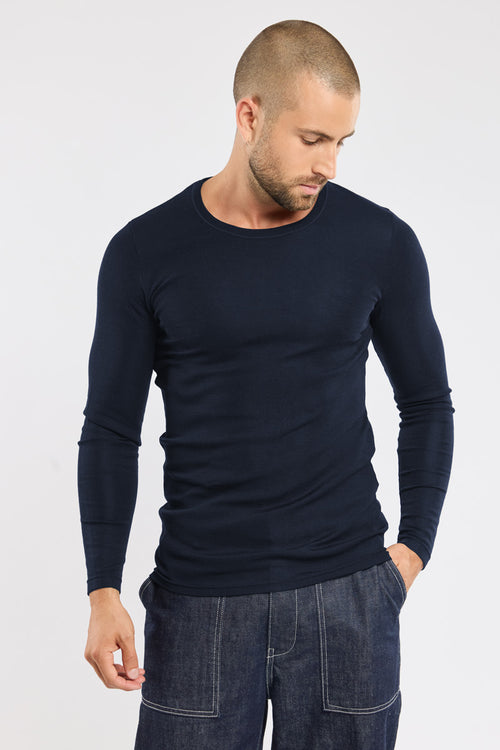 T-shirt manches longues - laine et soie - Armor-lux - 1