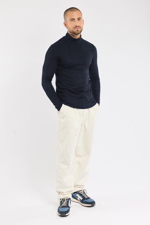 High-neck ML T-shirt - wool - Armor-lux - 3