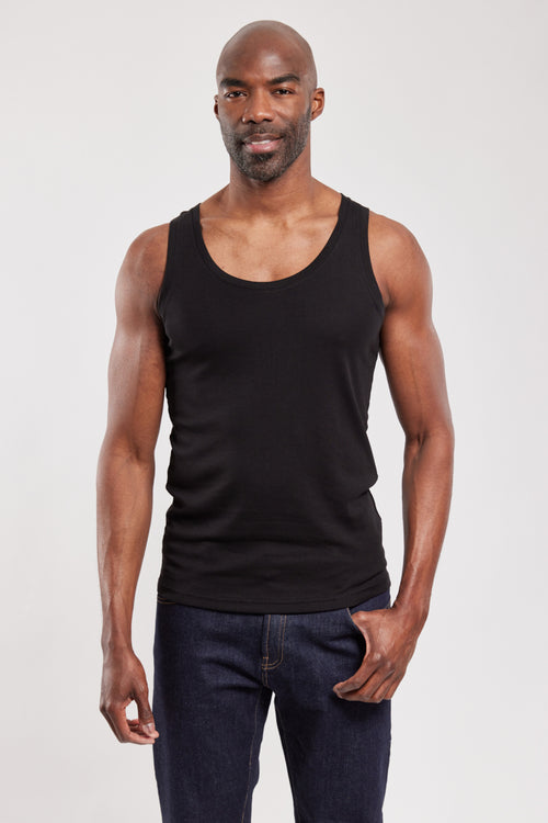 Einfarbiges Tanktop – Lyocell und Baumwolle - Armor-lux - 1