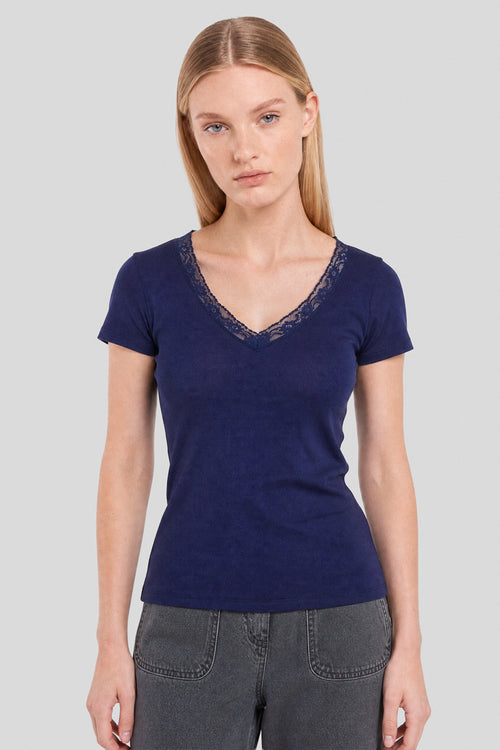 Kurzärmeliges T-Shirt - Wolle und Seide - Armor-lux - 1