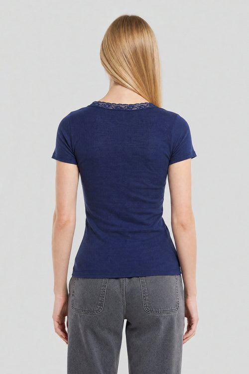 Kurzärmeliges T-Shirt - Wolle und Seide - Armor-lux - 3