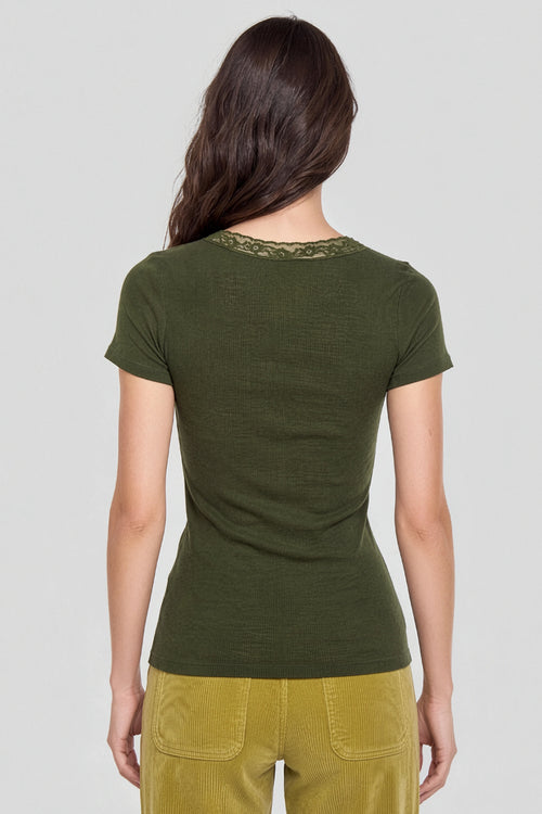 Short-sleeve T-shirt - wool and silk - Armor-lux - 4