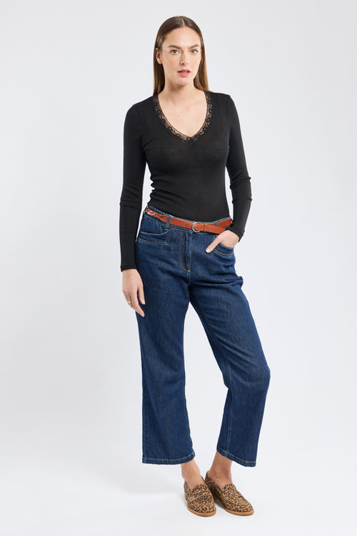 Long-sleeved t-shirt - wool and silk - Armor-lux - 3