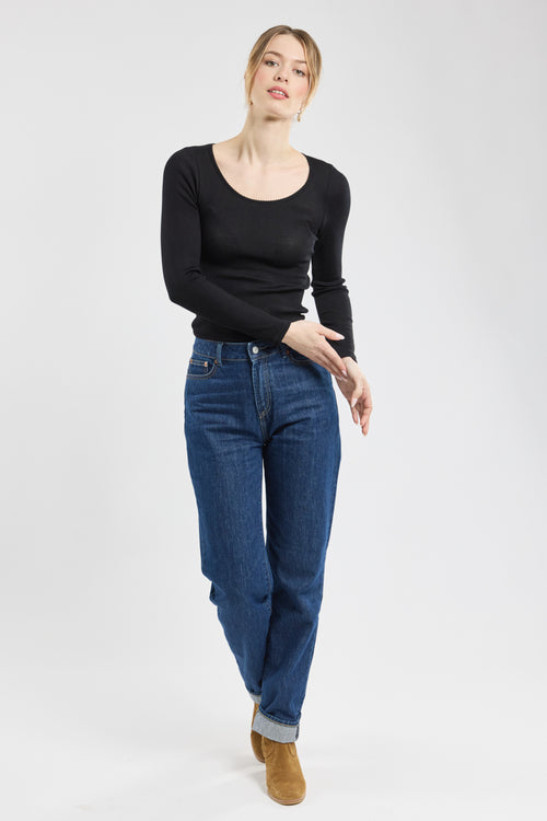 Long-sleeved T-shirt - wool and silk - Armor-lux - 3